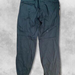 Lululemon Pants Lightweight Fabric Drawstring Waist Zippered Pockets Bla…